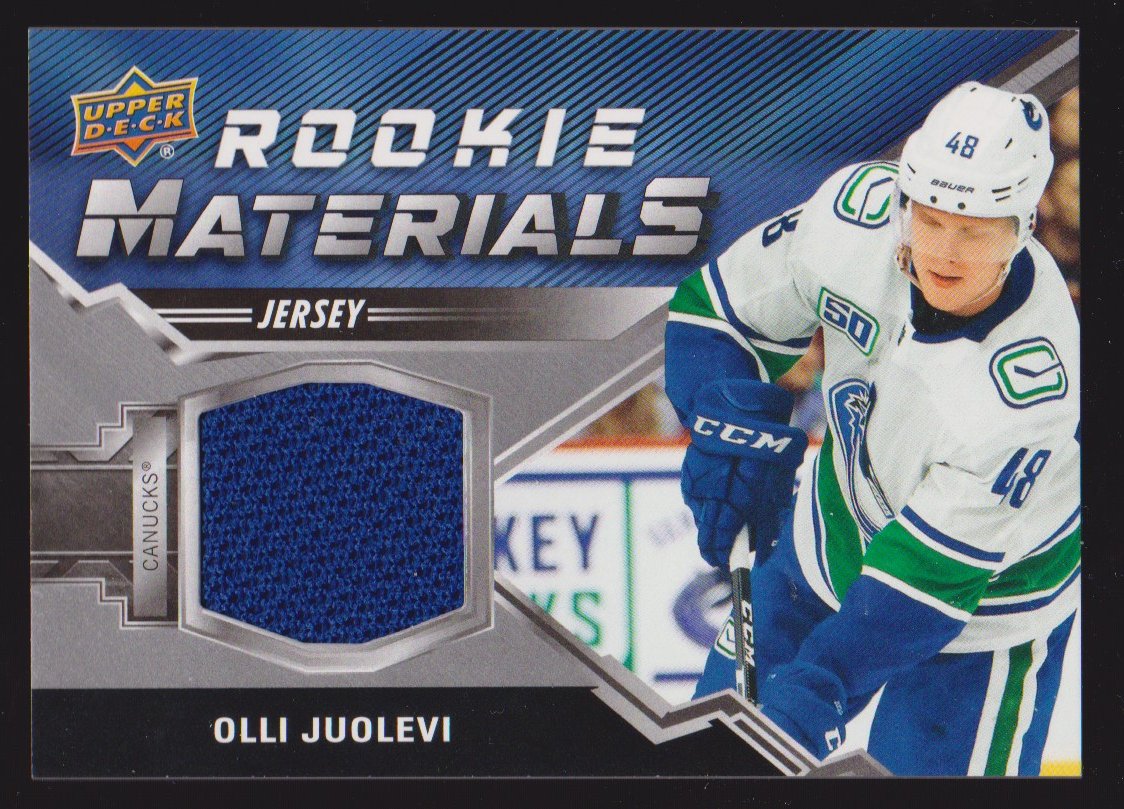 (image for) 2020-21 Upper Deck Rookie Materials #RMOJ Olli Juolevi